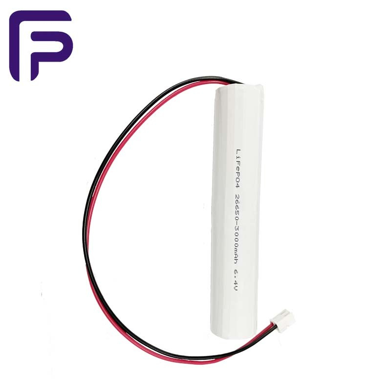 PVC 6.4V Lithium Ion Battery LiFePO4 26650 3000mAh White for Medical Device