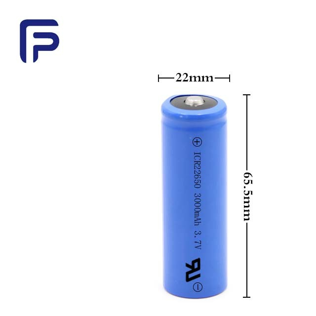 3.7V 3000mAh LiFePO4 Battery Cell 22650 Li Ion LiFePO4 Rechargeable Battery