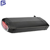36V 17.5ah Electric Bicycle Battery Aluminum Barrel with Plastic Front and Rear Cover Black Tail Lamp